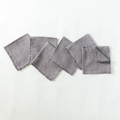 Stone Washed Linen Cocktail Napkin-2