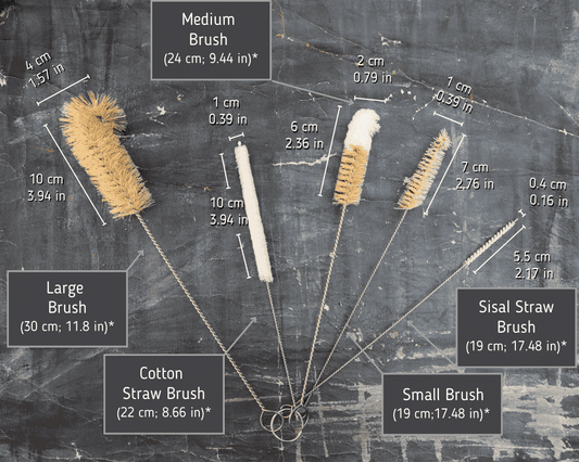 Set of 5 Sisal Bottle Brushes-1