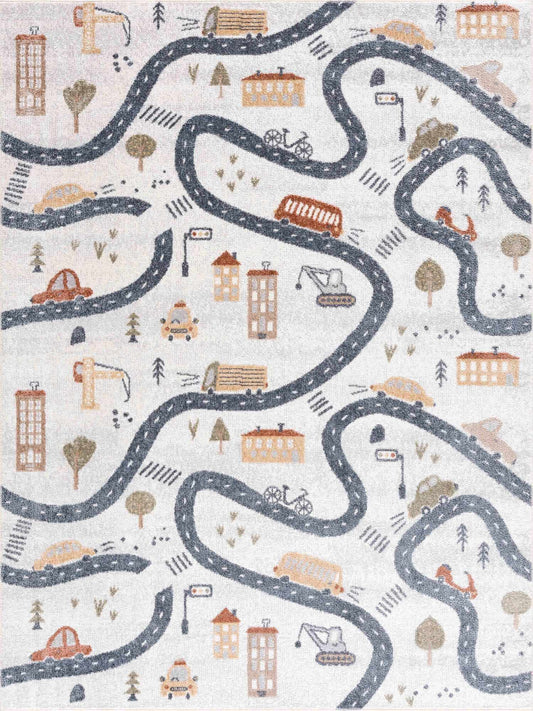 Mave Roads Washable Rug for Kids-0
