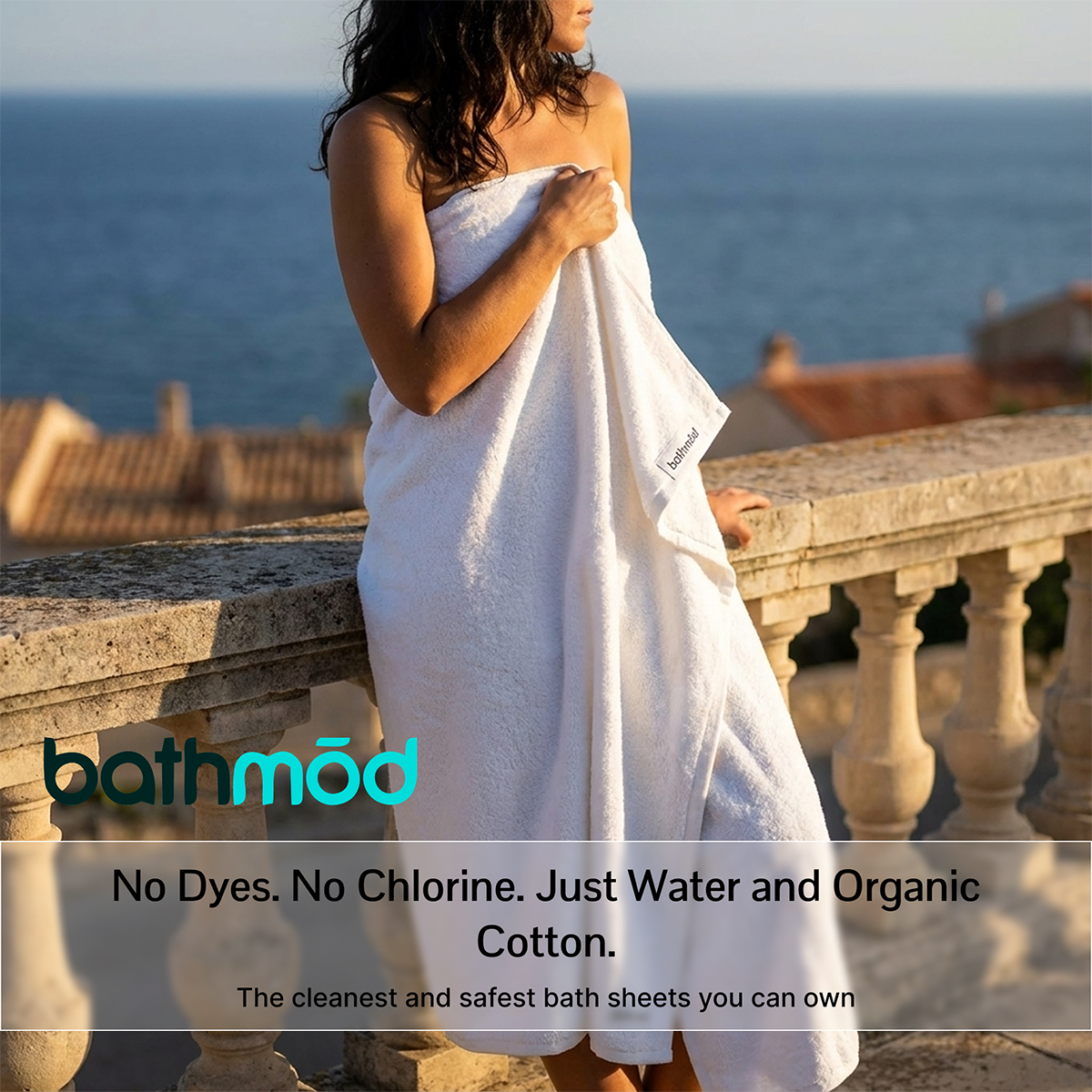 Luxury Organic Bath Sheets (Two Pack) - GOTS Certified, Soft, Eco-Friendly-2