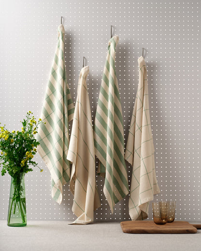 Cotton Kitchen Towels, Set of 4-7