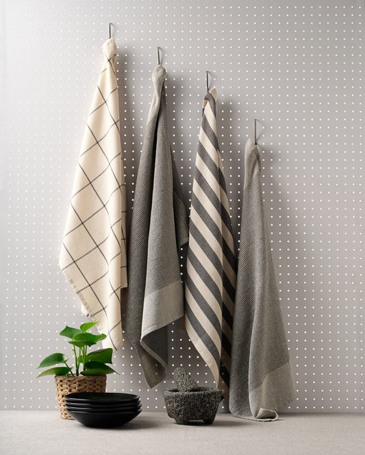 Cotton Kitchen Towels, Set of 4-0