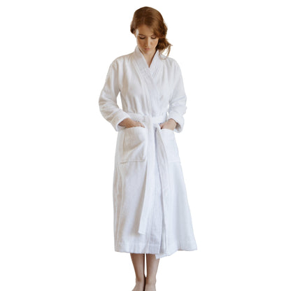 Turkish Cotton Bathrobe – Pleated