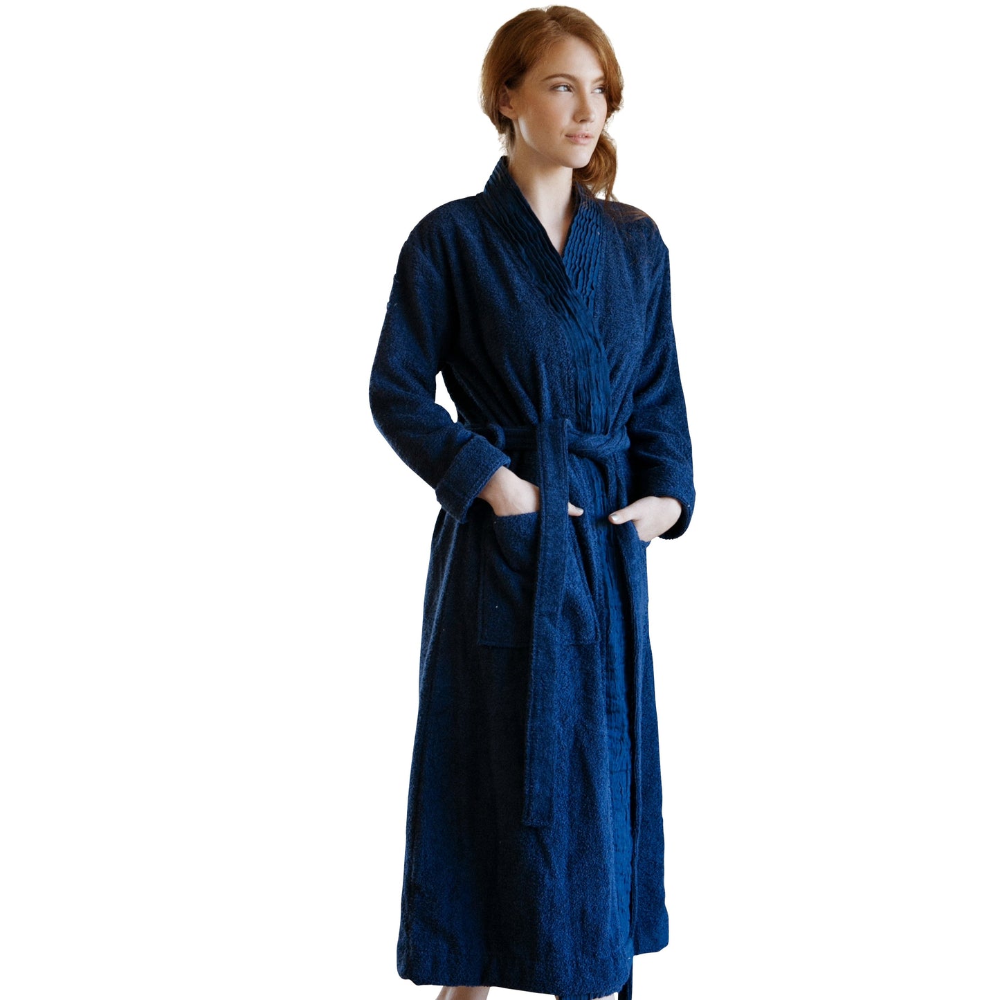 Turkish Cotton Bathrobe – Pleated