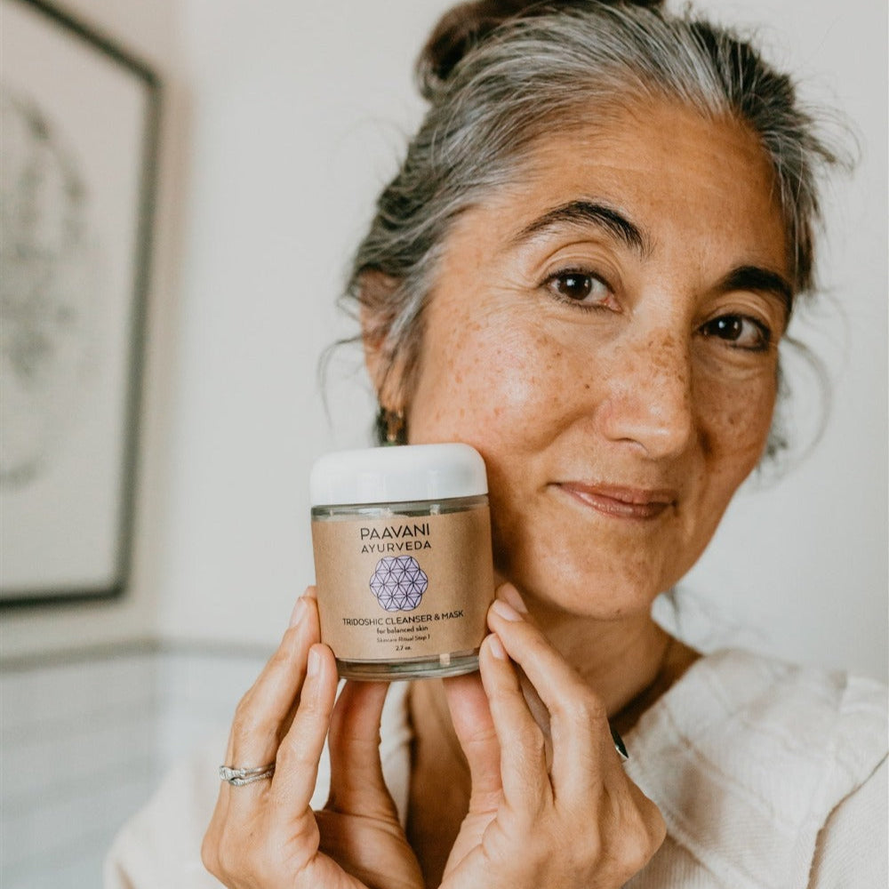Tridoshic Cleanser & Mask | Ayurvedic Cleansing Grains for Balanced, Radiant Skin-4