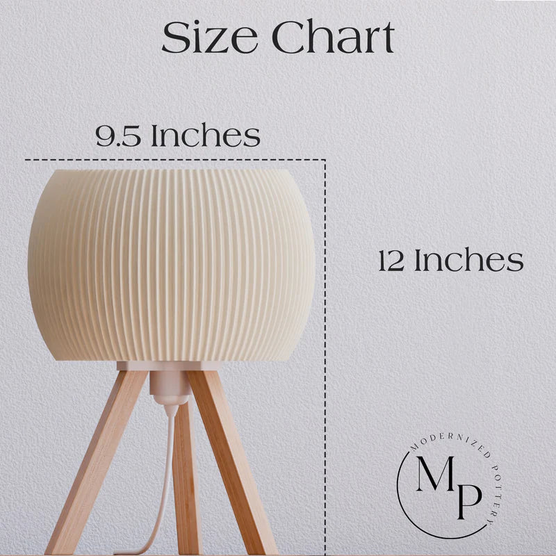 Orb – Wood Fiber Composite Table Lamp (12 x 9.5 in)