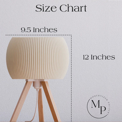 Orb – Wood Fiber Composite Table Lamp (12 x 9.5 in)