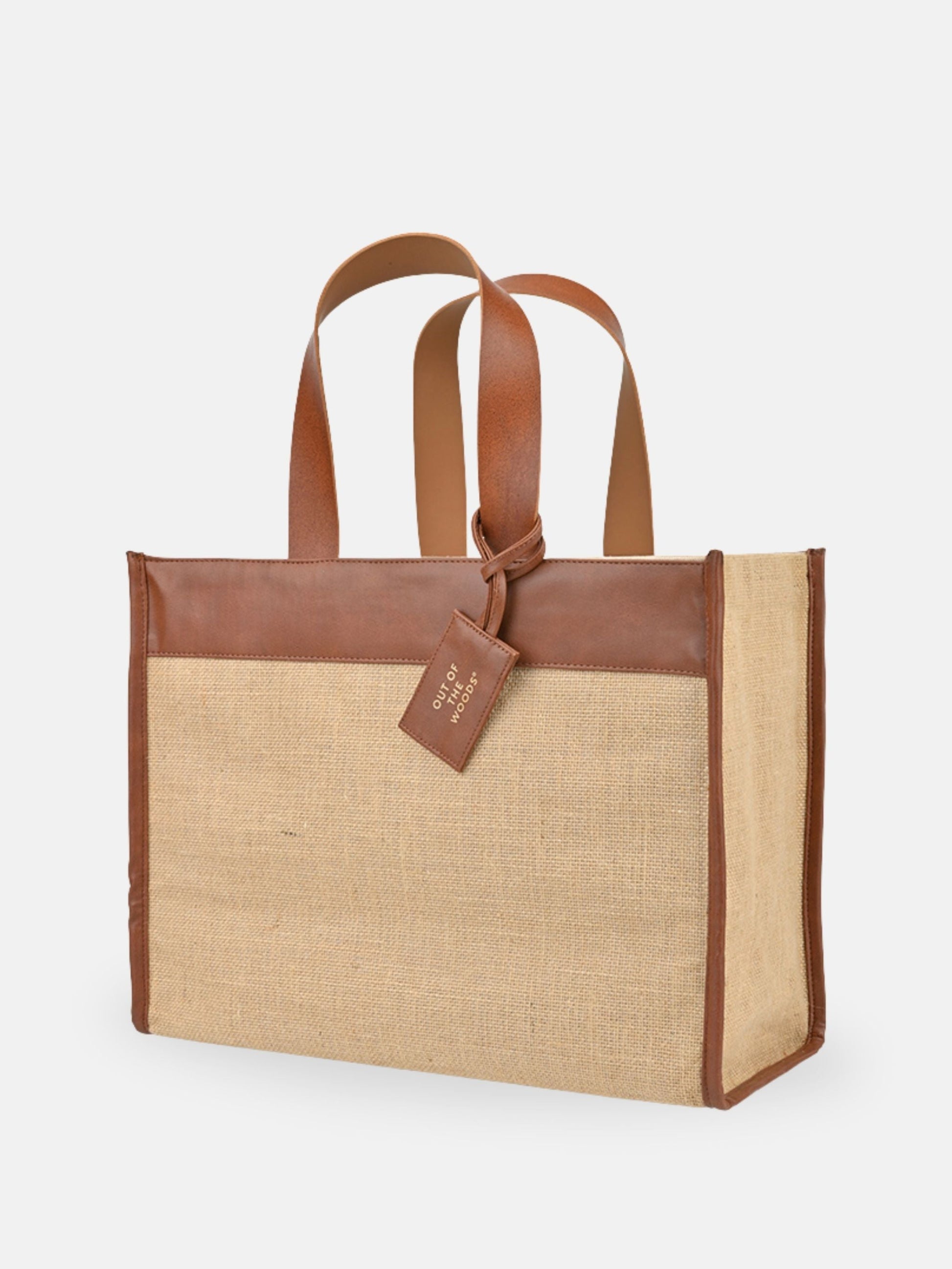 Jute Trim Box Tote-0
