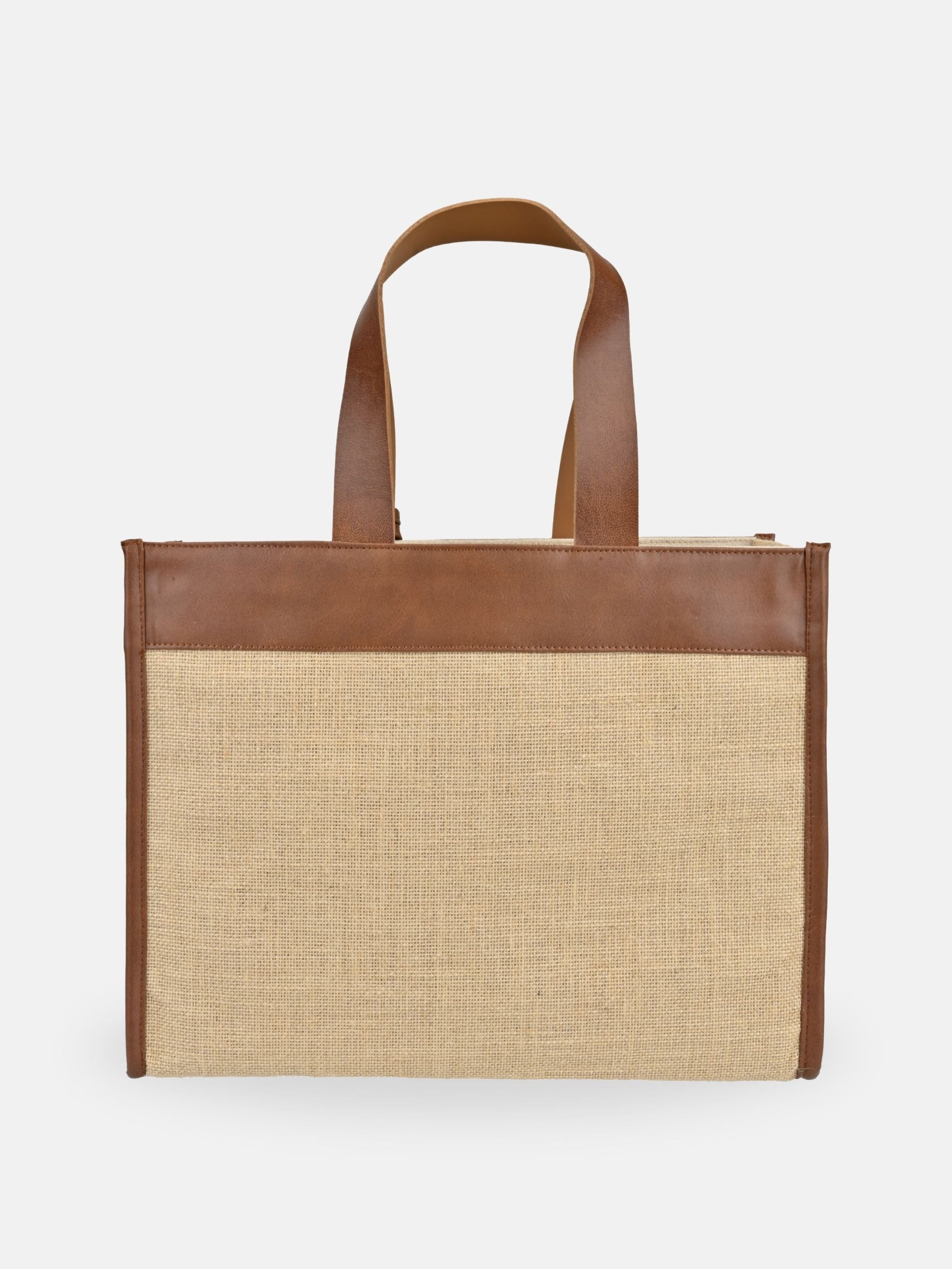 Jute Trim Box Tote-3