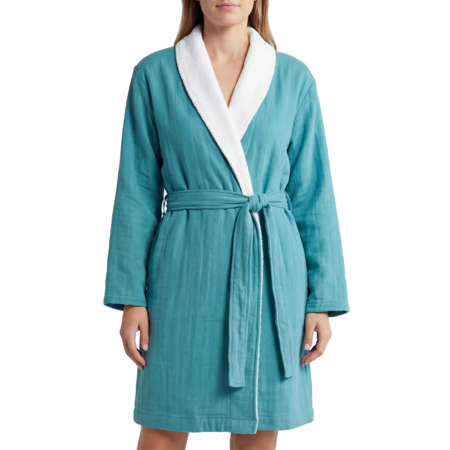 Cotton Muslin Terry Shawl Robe – Soluna