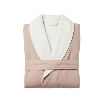 Cotton Muslin Terry Shawl Robe – Soluna