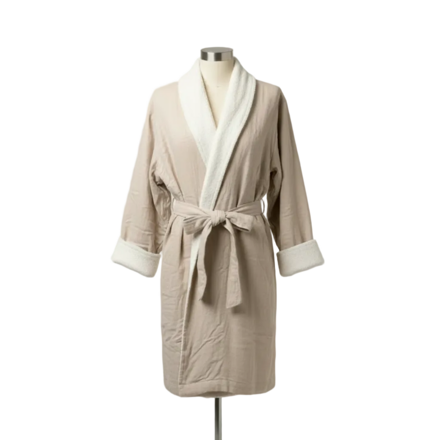 Cotton Muslin Terry Shawl Robe – Soluna