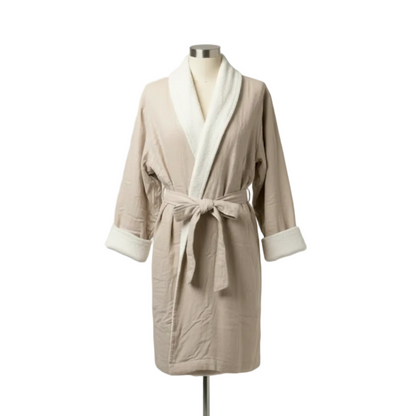 Cotton Muslin Terry Shawl Robe – Soluna