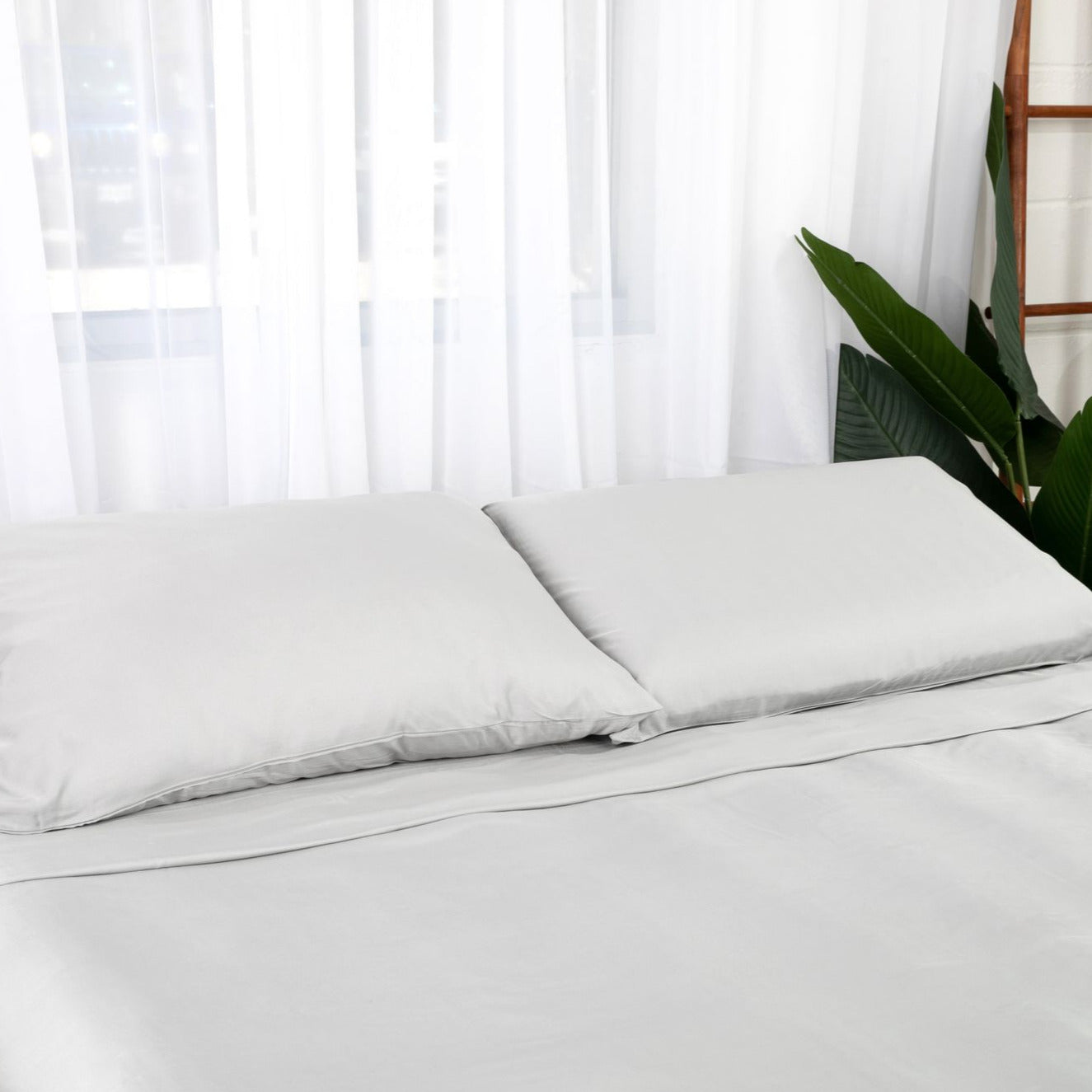 Bamboo Bed Sheet Set – Twill Weave (4-Piece Set)