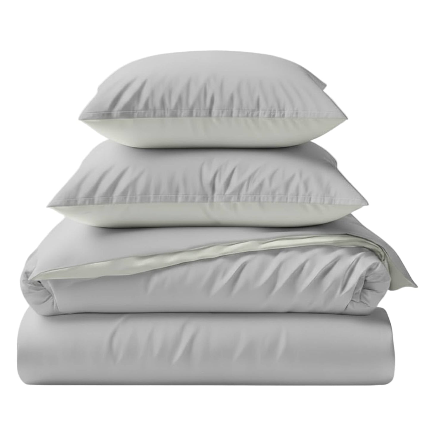 Bamboo Duvet Cover & Shams Set – Two-Tone (3-Piece Set)