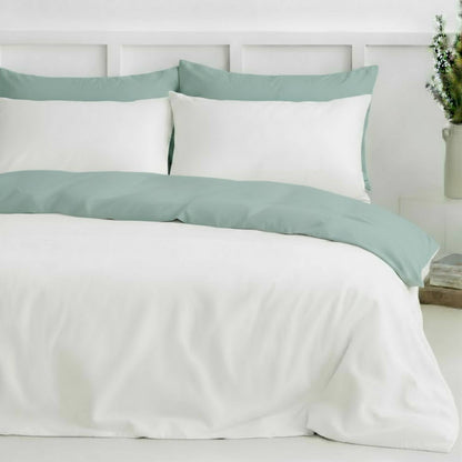 Bamboo Duvet Cover & Shams Set – Two-Tone (3-Piece Set)