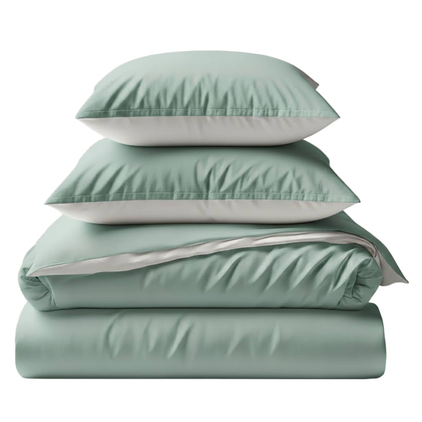Bamboo Duvet Cover & Shams Set – Two-Tone (3-Piece Set)