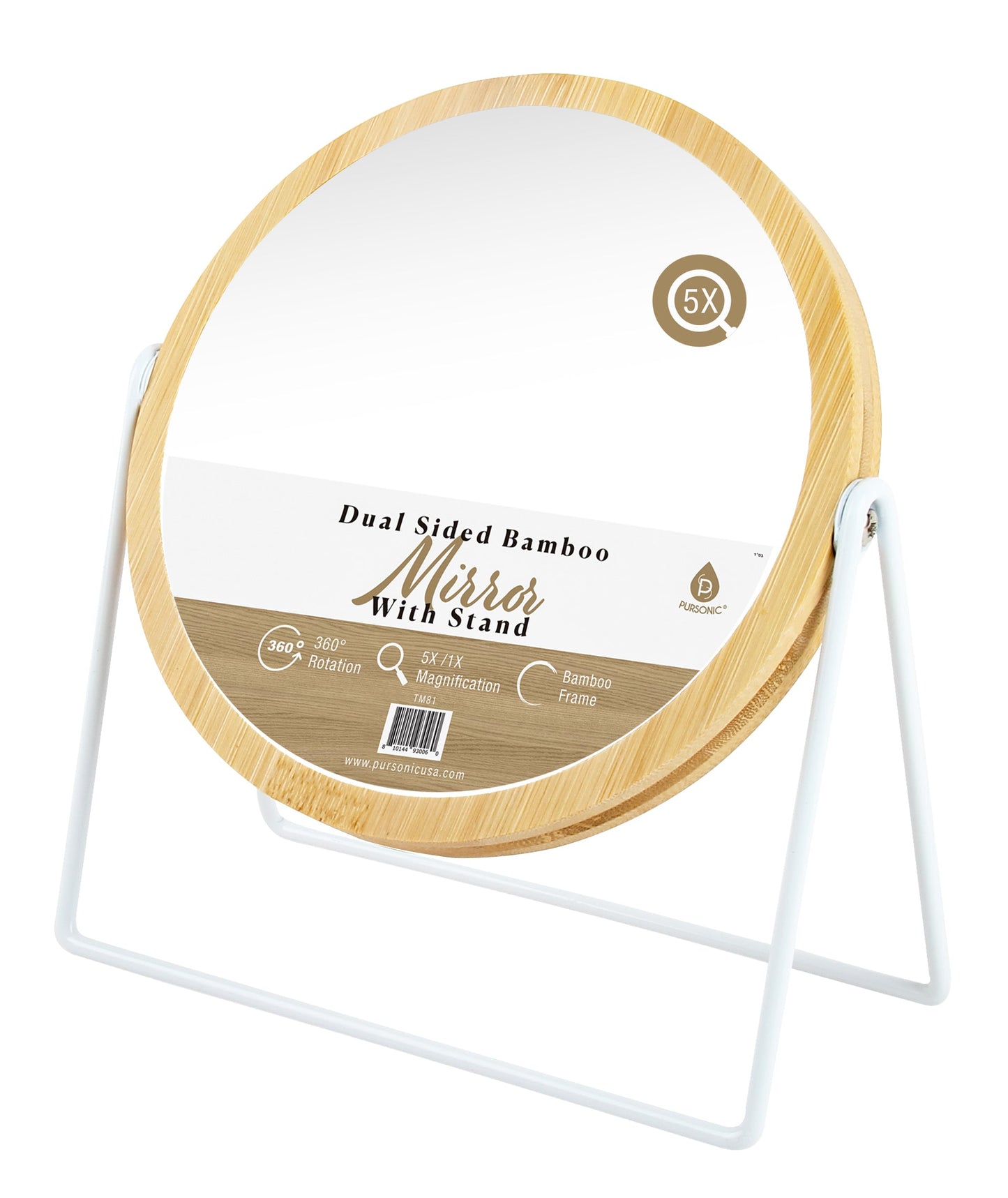 Dual-Side Mirror with Seamless 360° Rotation-0