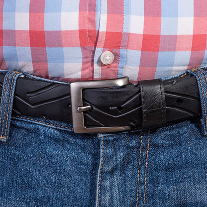 Recycled Rubber Motorbike Tyre Vegan Belt-2