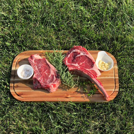 [ Set of 3 ] Zavis Green Acacia Wood Serving Rounded Cutting Board With Juice Groove 20" X 11" | Dishwasher Safe-1