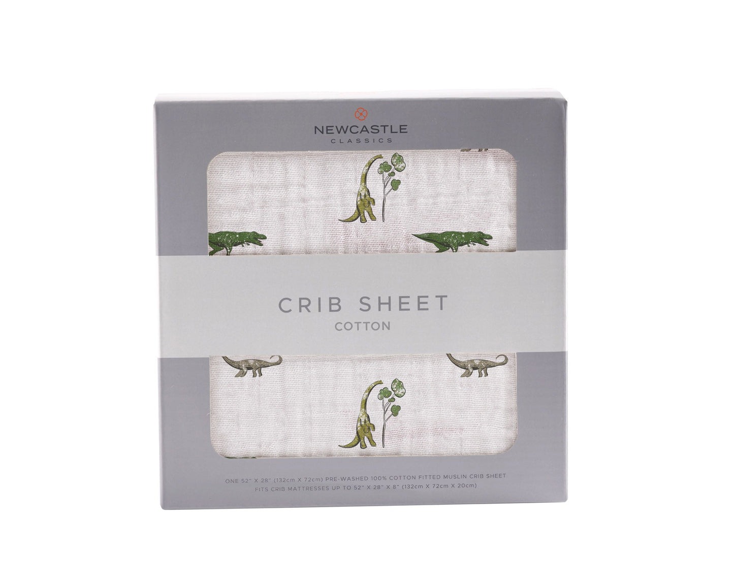 Dino Days Cotton Muslin Crib Sheet-0