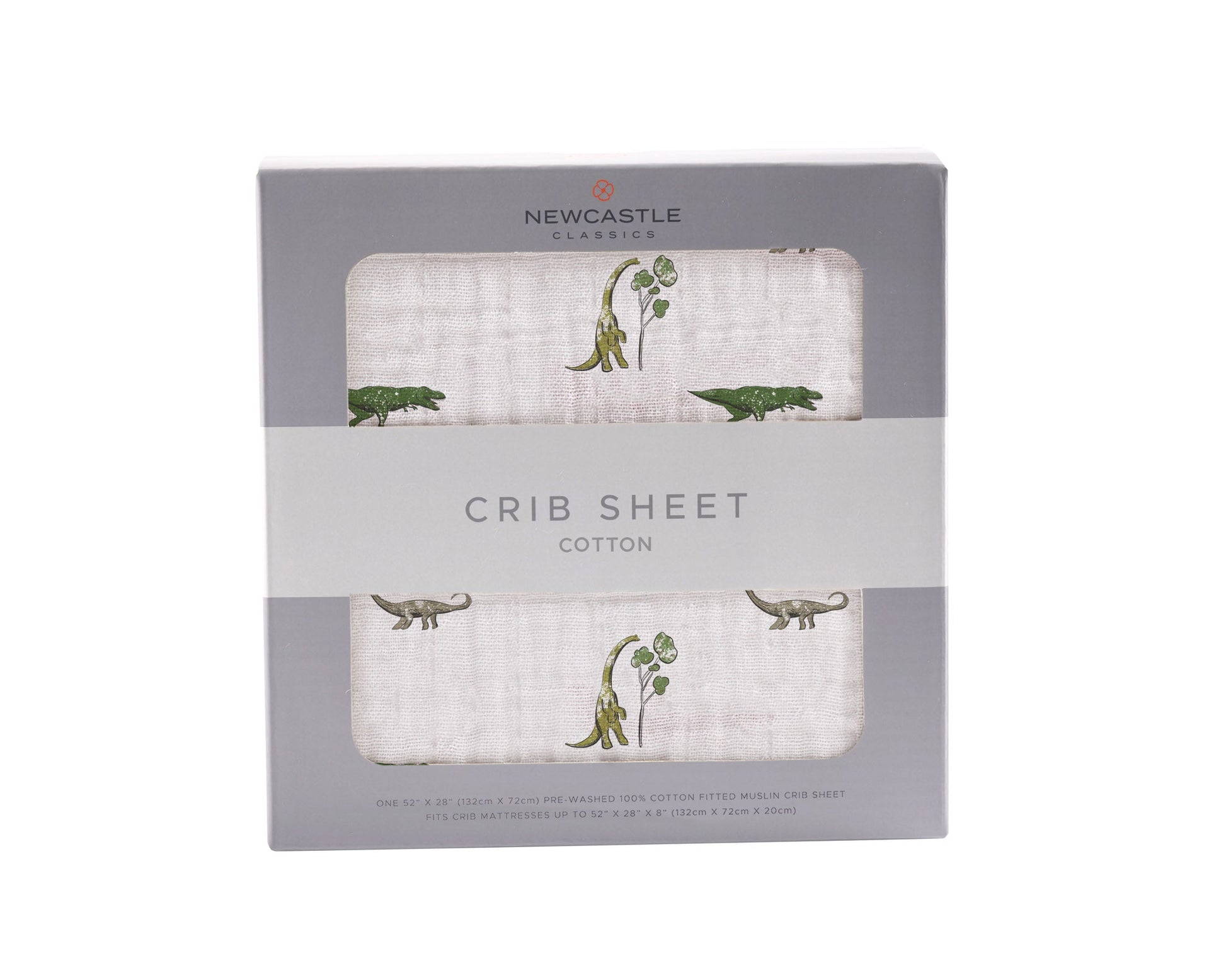 Dino Days Cotton Muslin Crib Sheet-0