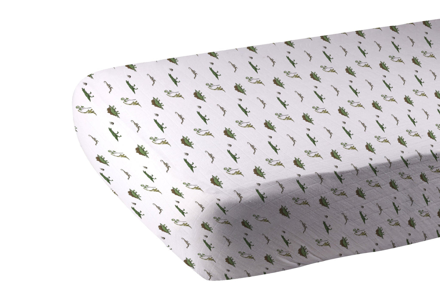 Dino Days Cotton Muslin Crib Sheet-1