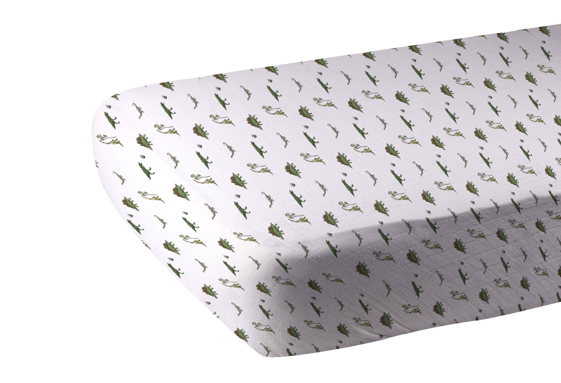 Dino Days Cotton Muslin Crib Sheet-1