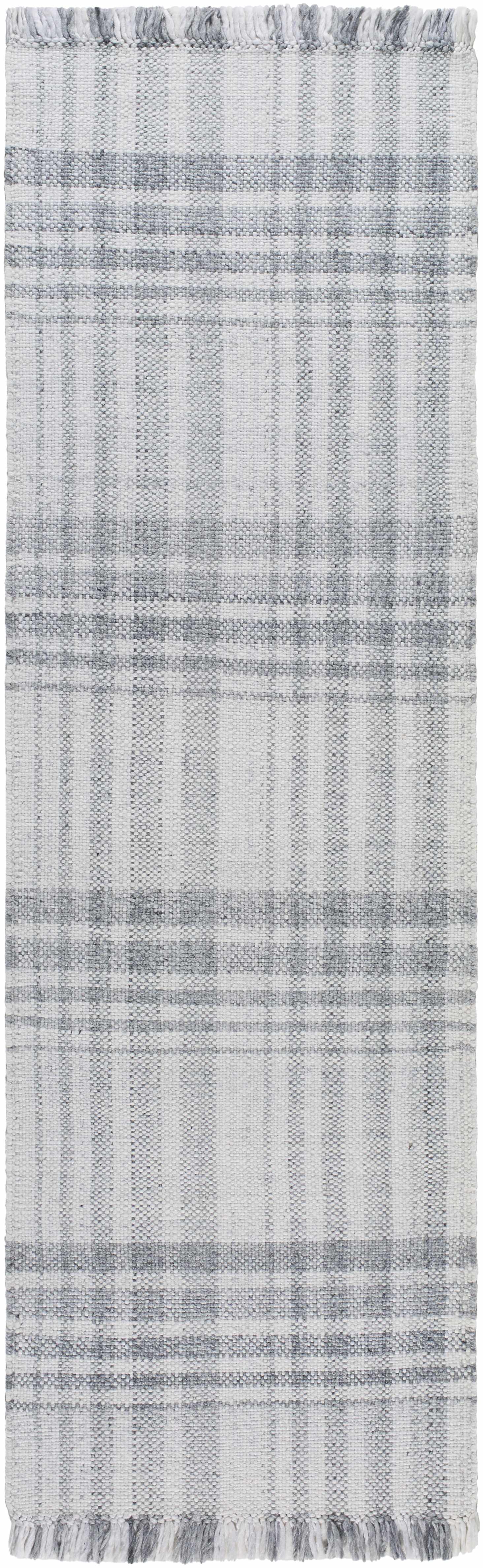 Inara Gray Plaid Area Rug - Clearance-5