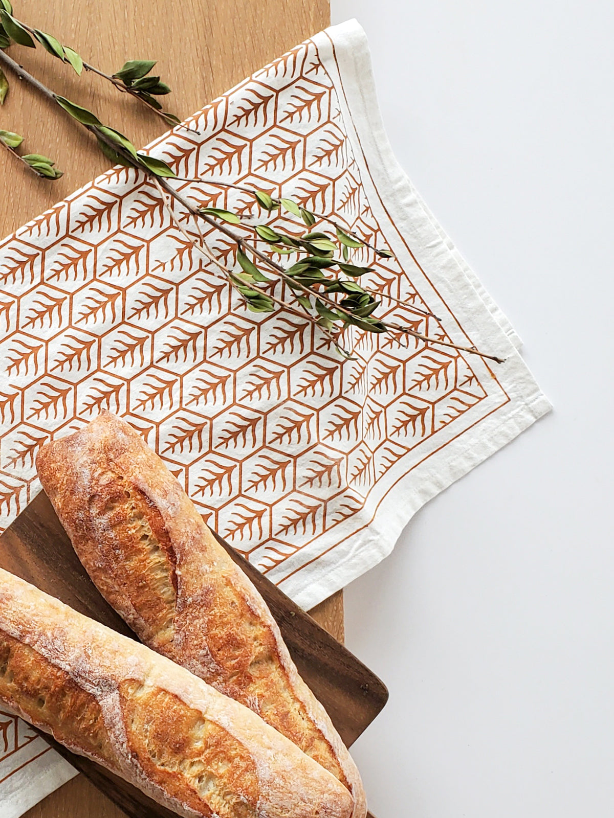 Hand Screen Printed Tea Towel-2