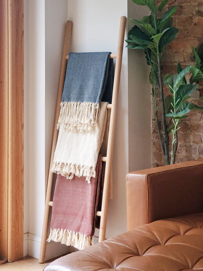 Artisanal Handwoven Cotton Throw Blanket-1