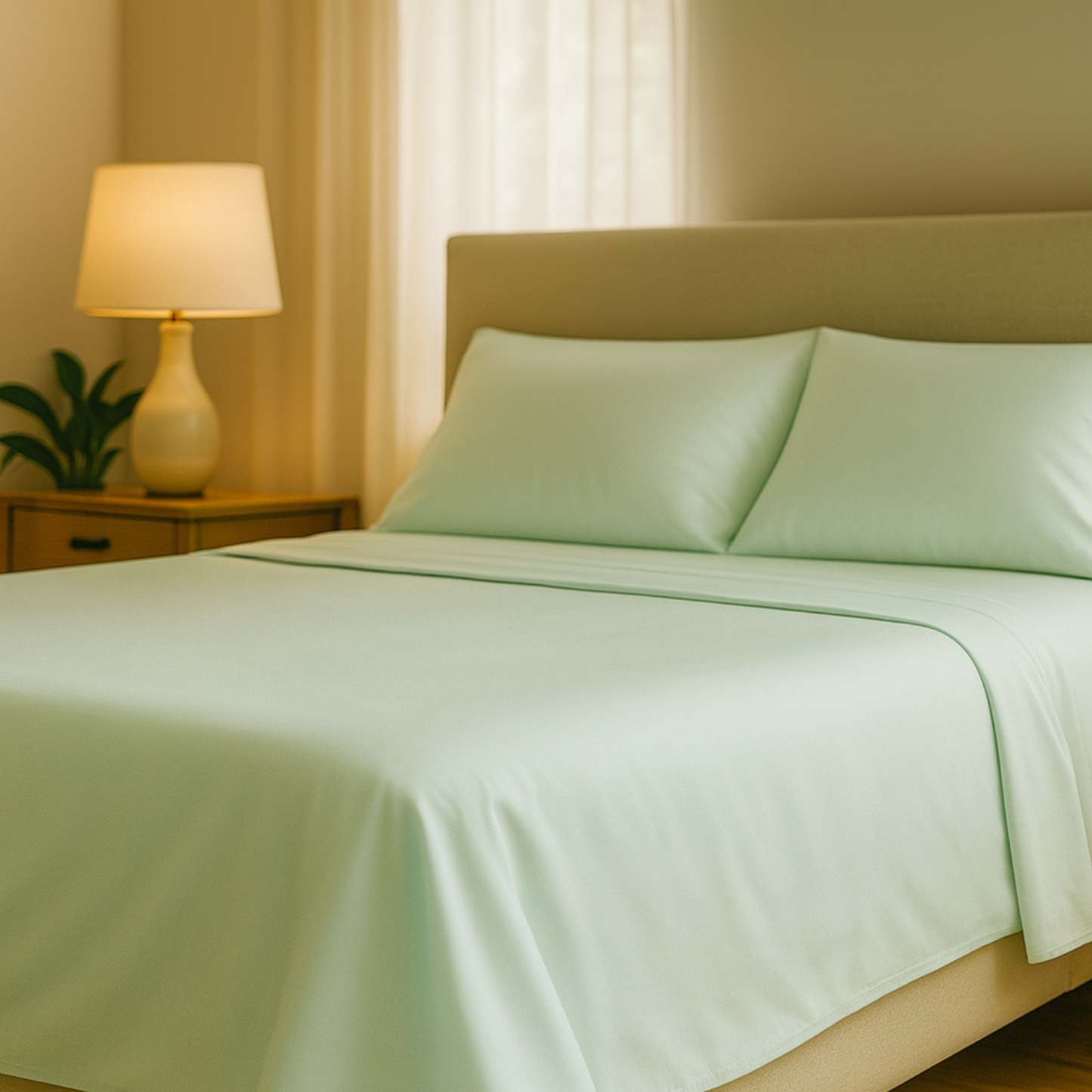 Bamboo Bed Sheet Set – Twill Weave (4-Piece Set)