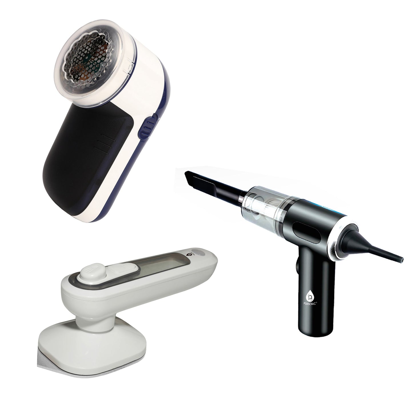 Home & Travel Essentials: 2-in-1 Mini Vacuum, Lint Remover & Portable Iron-0