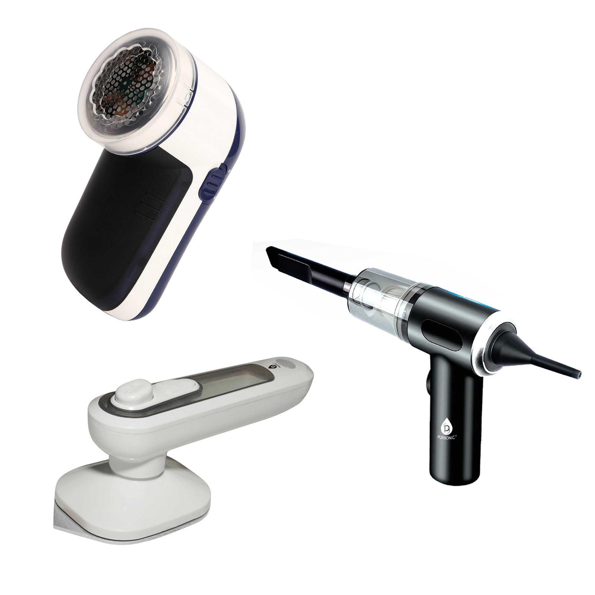 Home & Travel Essentials: 2-in-1 Mini Vacuum, Lint Remover & Portable Iron-0