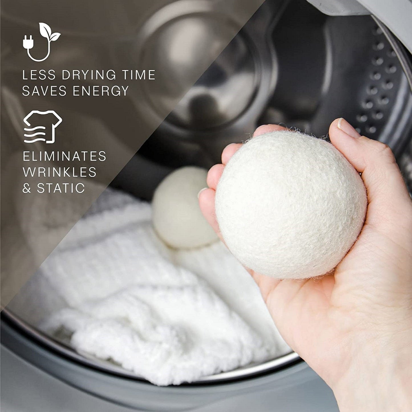 Pursonic Eco Home Essentials Bundle: Toilet Cleaner Tablets + Wool Dryer Balls + Eco Laundry Detergent Sheets-3