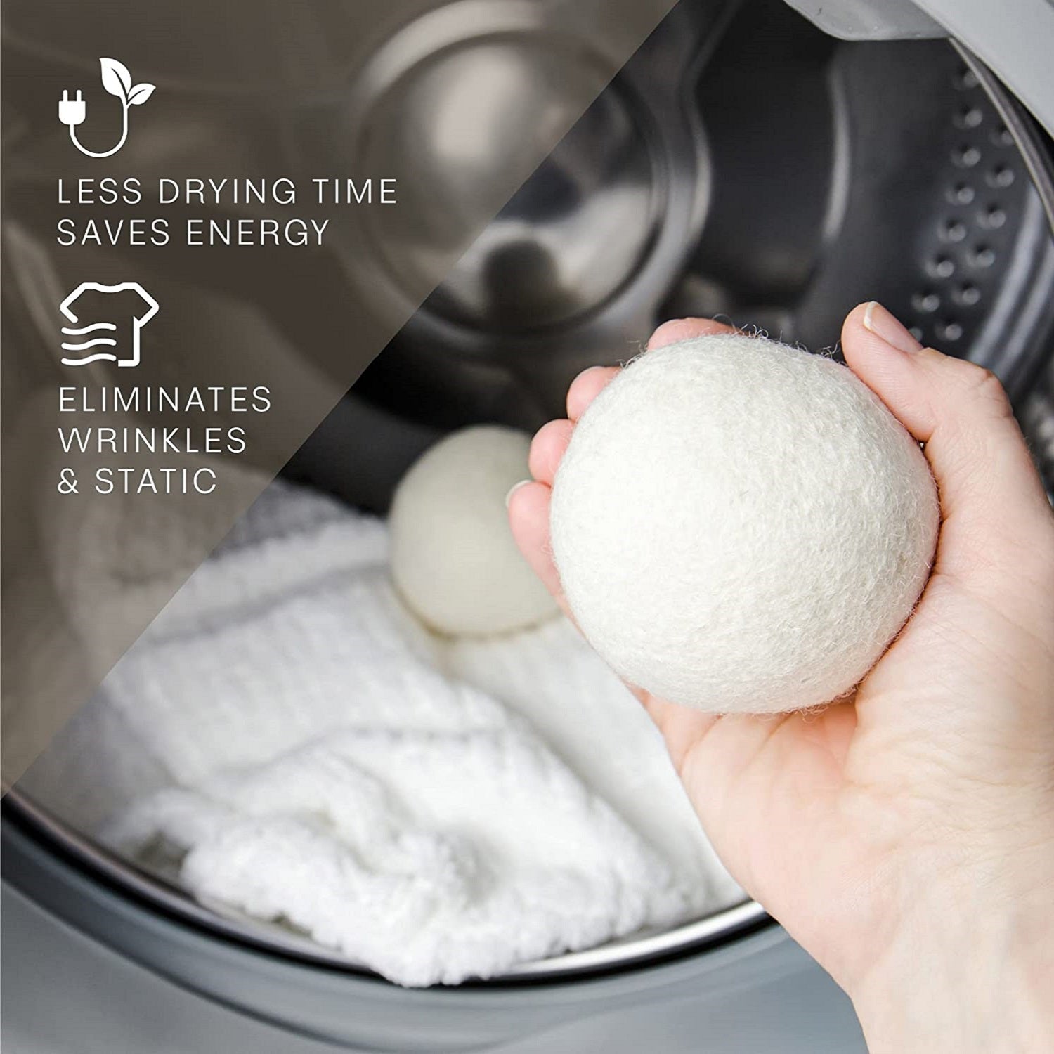 Pursonic Eco Home Essentials Bundle: Toilet Cleaner Tablets + Wool Dryer Balls + Eco Laundry Detergent Sheets-3
