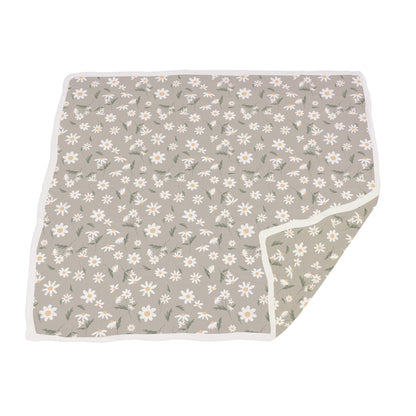 White Daisy Bamboo Newcastle Blanket-2