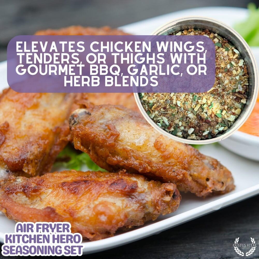 Air Fryer Kitchen Hero Seasoning Set - Artisanal Spice Blends Six Pack-4