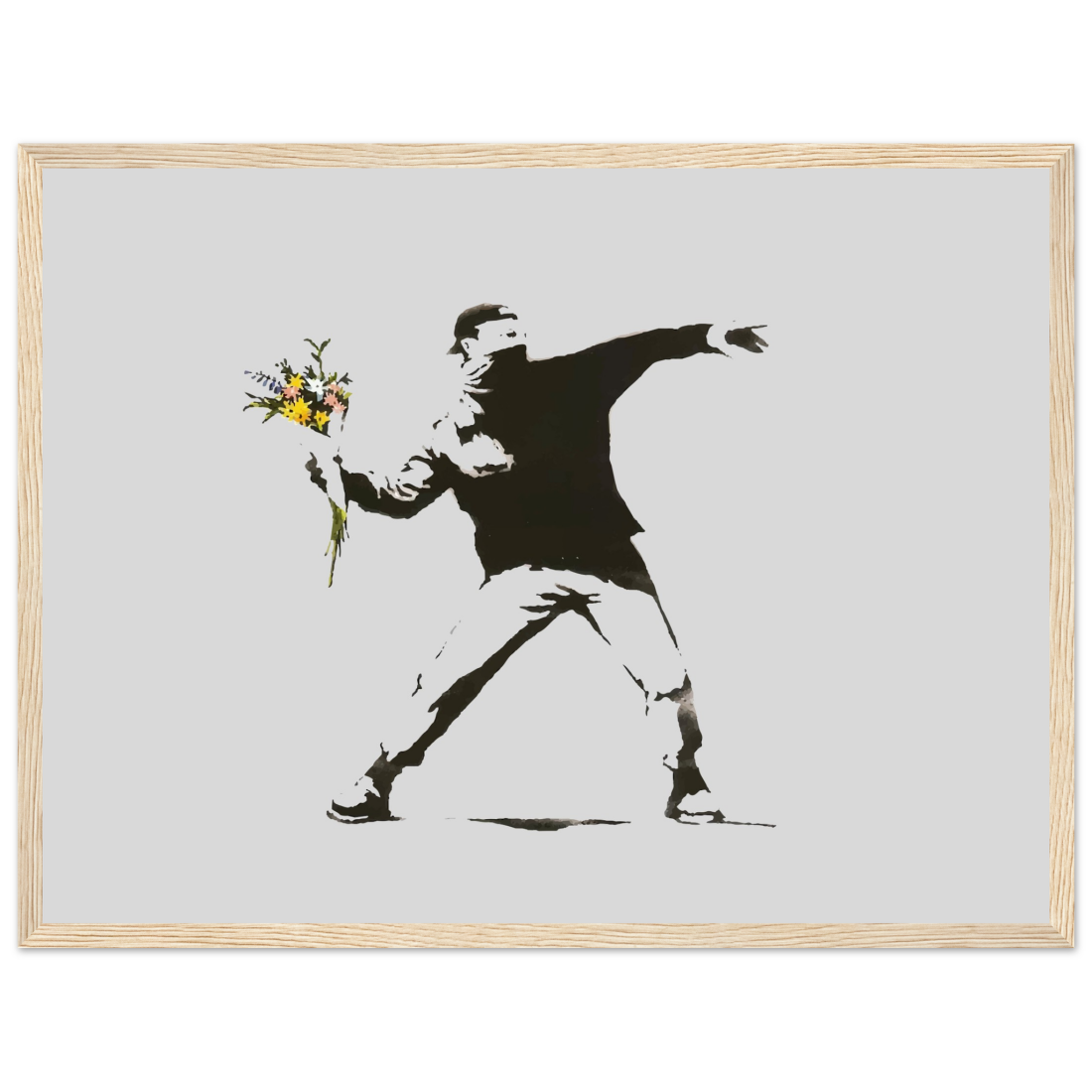 Banksy Flower Thrower artwork poster-12