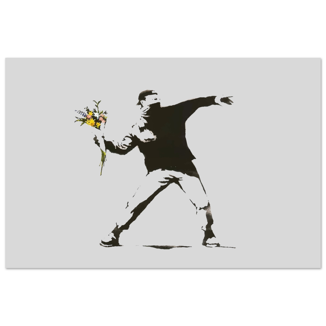 Banksy Flower Thrower artwork poster-14