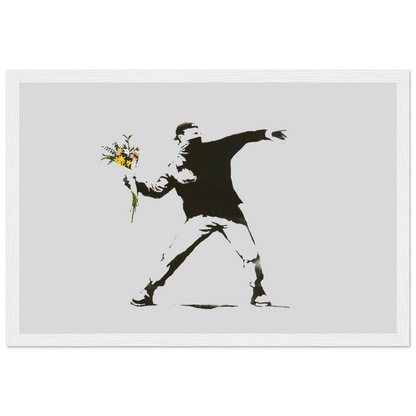 Banksy Flower Thrower artwork poster-10