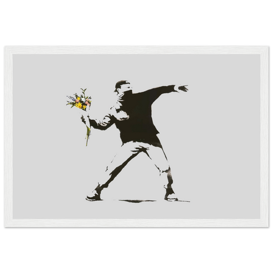 Banksy Flower Thrower artwork poster-10