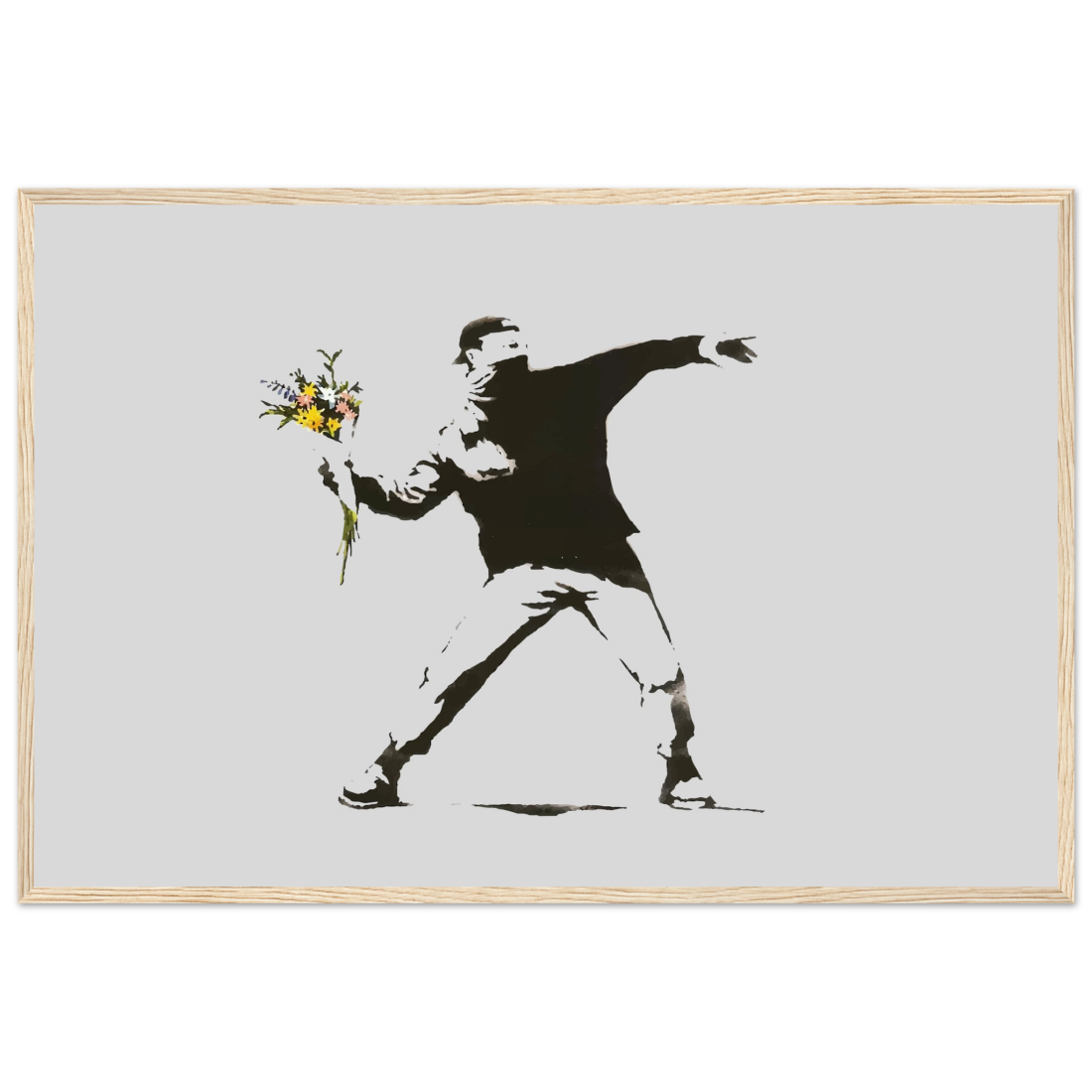 Banksy Flower Thrower artwork poster-15