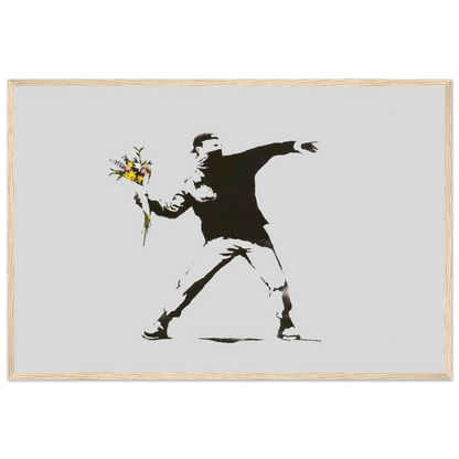 Banksy Flower Thrower artwork poster-15