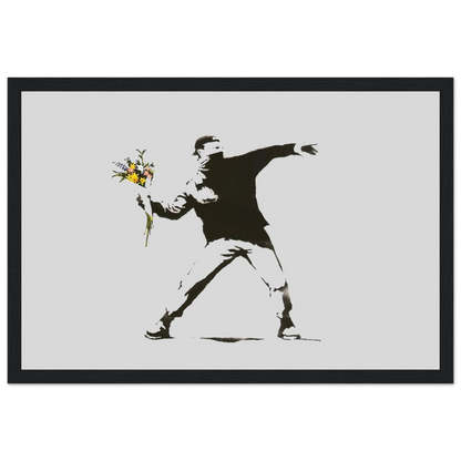 Banksy Flower Thrower artwork poster-8