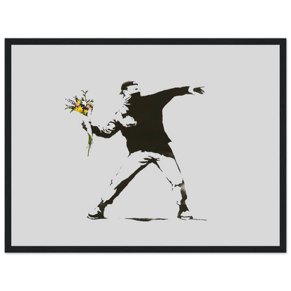 Banksy Flower Thrower artwork poster-11