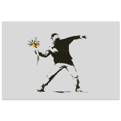 Banksy Flower Thrower artwork poster-7