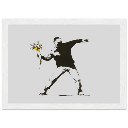 Banksy Flower Thrower artwork poster-6