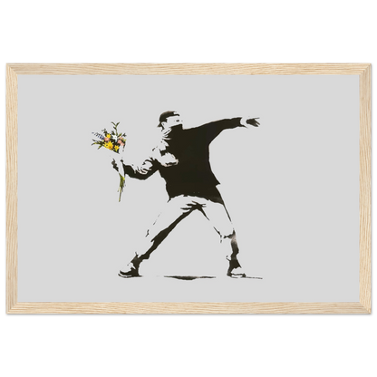 Banksy Flower Thrower artwork poster-9