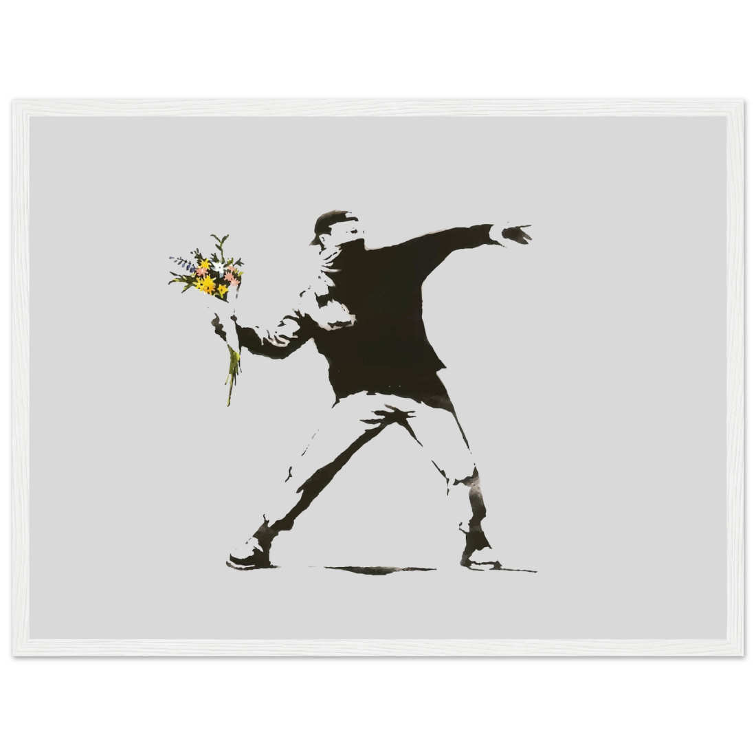 Banksy Flower Thrower artwork poster-13